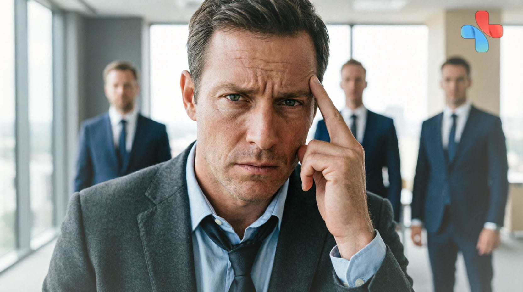 Мужчина не узнает коллег